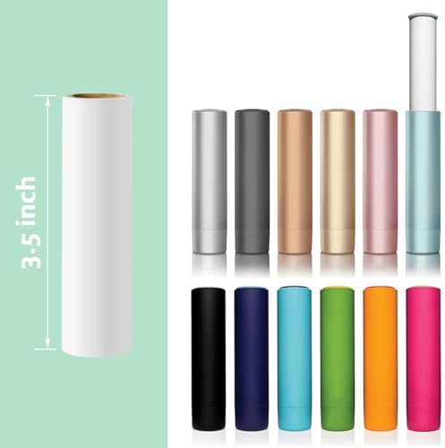 3.5 inch Mini Lint Roller Refills Compatible with Flint Classic Retractable Mini Lint Rollers Travel Size 3-1/2 Width Lint Roller Refills Pack of 4 Rolls 40 Sheets Each Roll Total 160 Sheets