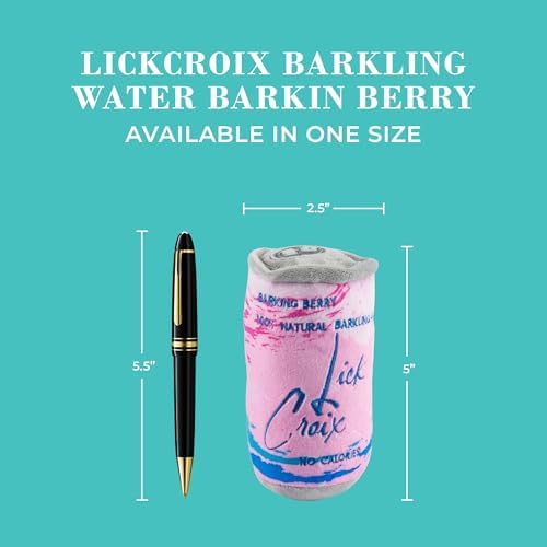 Haute Diggity Dog LickCroix Barkling Water Plush Dog Toy, Drink Parody Toy