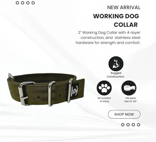 SparkDog 2” Working Dog Collar – Heavy Duty