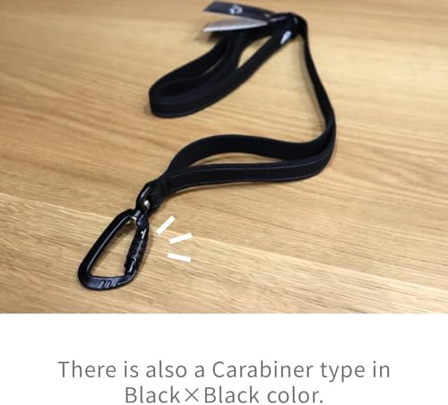 [白山:Hakusan] Zero Dog Leash Made by Japanese, Cushion, Fit to Hand, Black x Green