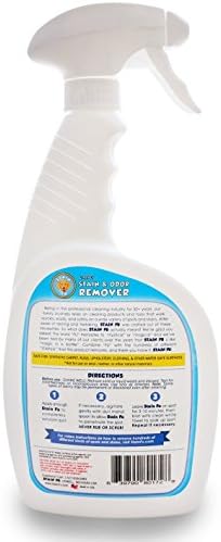 Pet Stain & Odor Remover – Carpet Cleaner Spray for Dog & Cat Urine, Feces, Vomit, Coffee & Wine Stains – Upholstery, Rugs & Furniture Cleaner – 24 oz