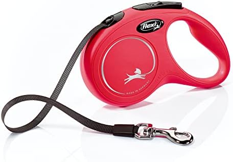 FLEXI® Classic Tape Retractable Dog Leash, Small, 16 ft - Red