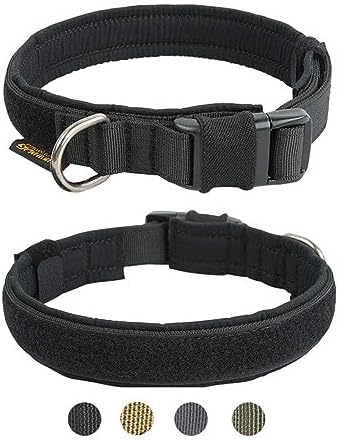 EXCELLENT ELITE SPANKER Tactical Nylon Padded Medium Dog Collar Adjustable