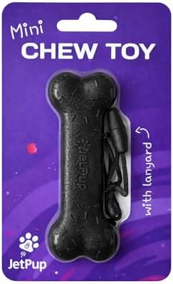 Mini Pup Chew Toy Lanyard- Bone - Human Grade Chew Toy - Human Pup Play - 100% Food Grade Silicone (Mini Black Bone)