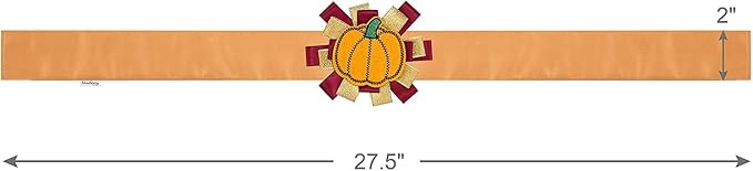 Blueberry Pet Thanksgiving Fall Charm Pumpkin Dog Collar Cover, Festive Accessory for Small to Large Dog Collars, Perfect for Dog Lovers & Family Photos, Puppy Collar Enthusiasts