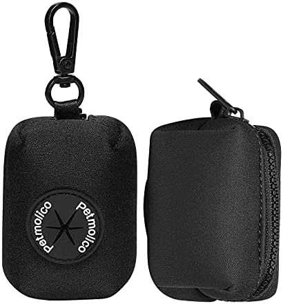 Petmolico Dog Poop Bag Holder Dispenser 2 Pack, Black