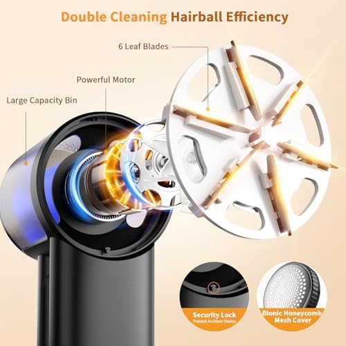 coldSky Large Fabric Shaver, 2-in-1 Electric Fabric Shaver & Lint Remover