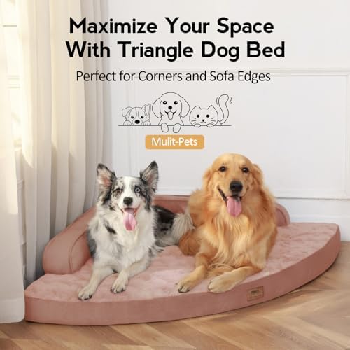 MEKIY Jumbo Orthopedic Waterproof Dog Bed with Sides for Extra Large Dogs