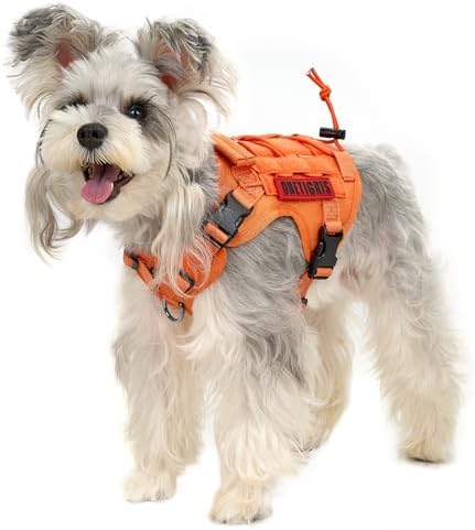 OneTigris Tactical Dog Harness Vest No-Pull Service Dog Vest for Small Dogs