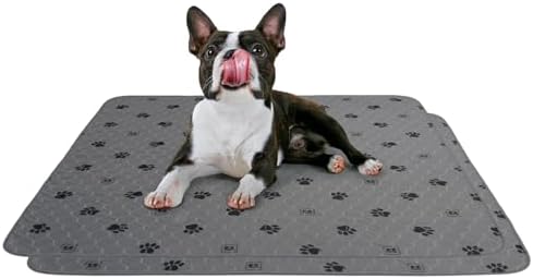 EZwhelp Reusable Quick-Dry Pee Pads, Waterproof Non-Slip 29x29 in, 2 Pack