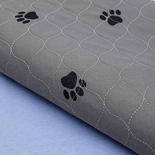 SincoPet Washable Pee Pads for Dogs + Free Puppy Grooming Gloves/Quilted, Fast Absorbing Machine Washable Dog Whelping Pad/Waterproof Puppy Training Pad/Housebreaking Absorption Pads