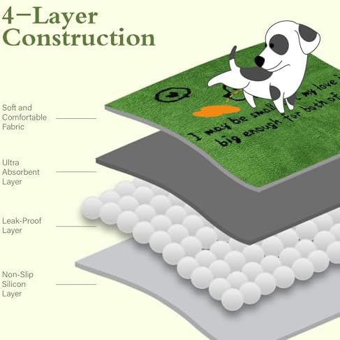 Qeils Reusable Dog Pee Pads, Washable Puppy Pads, Leak-Proof 36"x36" 2 Pack