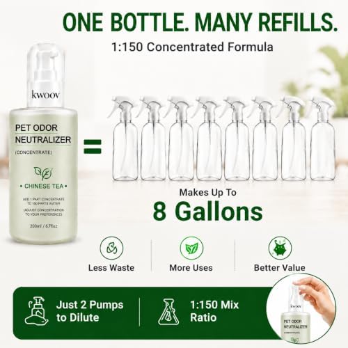 Pet Odor Eliminator Bio-Enzyme Concentrate Refill, Makes 8 Gal