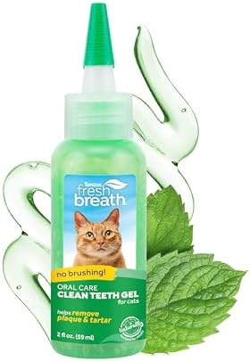TropiClean No Brush Cat Toothpaste, Easy to Use Cat Dental Care, 2oz