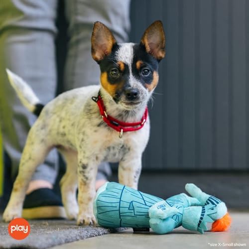 P.L.A.Y. Cute Plush Dog Toys - Totally Touristy Landmark Themed Durable Squeaker Toy, Great for Puppies & Small, Medium, Large Dogs - Machine Washable, Recycled Materials (Statue of Liberty, X-Small)