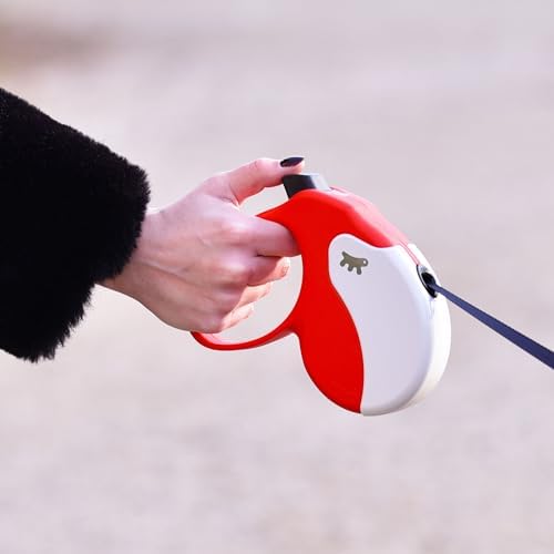 Ferplast Retractable Dog Lead Extendible Dog Leash Amigo Tape L, Extendable Tape, 5 m, max 50 kg, Lilac
