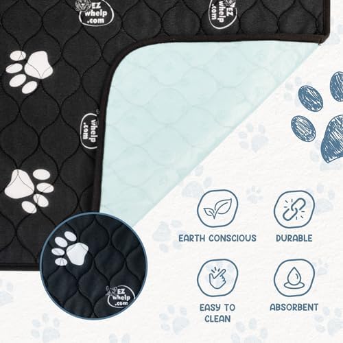 EZwhelp Reusable Dog Pee Pads, Washable Waterproof Mat 48x60 in, 2 Pack