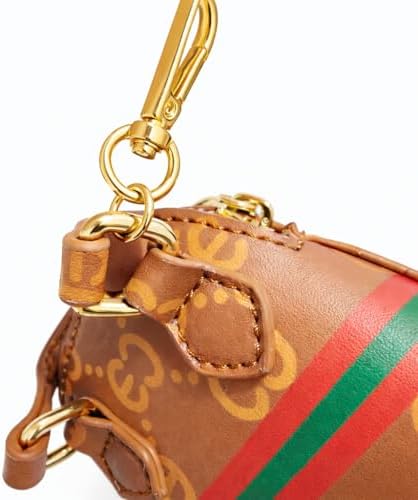Gucchewi Designer Dog Poop Bag Holder for Leash, Waste Bag Dispenser ClipOn