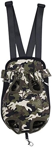 Front Cat Dog Backpack Travel Bag Sling Carrier Portable Outdoor Lightweight and Soft Comfortable Puppy Kitty Rabbit Double-Sided Pouch Shoulder Carry Tote Handbag Green XL