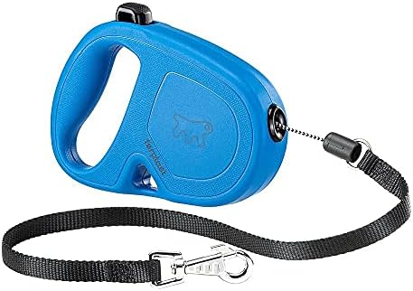 Ferplast Retractable Dog Lead Extendable Dog Leash Dogs Flippy ONE Cord S, Retractable Cord 4,5 m, max 12 kg, Blue