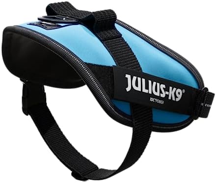 Julius-K9, 16IDC-AM-M, IDC Powerharness, Dog Harness, Size: Mini, Aquamarine