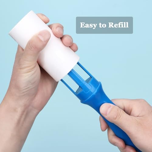 4 inch Lint Roller Refills Compatible with Evercare PetLovers Extra Sticky Lint Roller 6 Pack of Refills Only 60 Sheets per Refill 360 Sheets Total (1 1/2'' Inside Dia.)