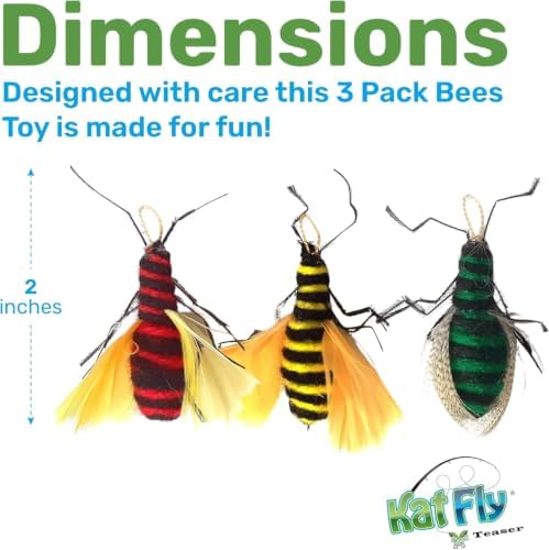 2 Inch Handmade Cat Toy Teaser Beetle