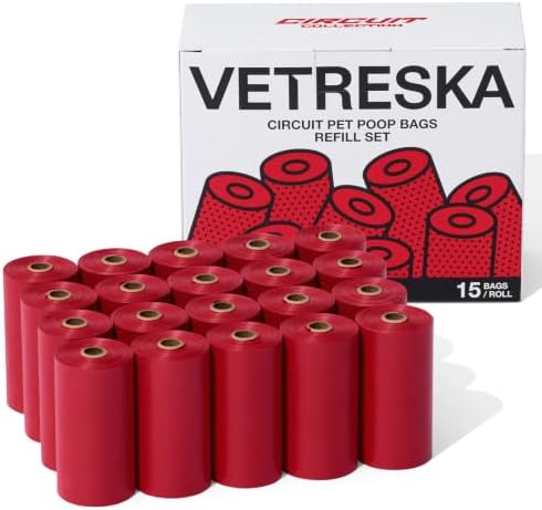 VETRESKA Dog Poop Bags, Champagne Scented, 300 Bags