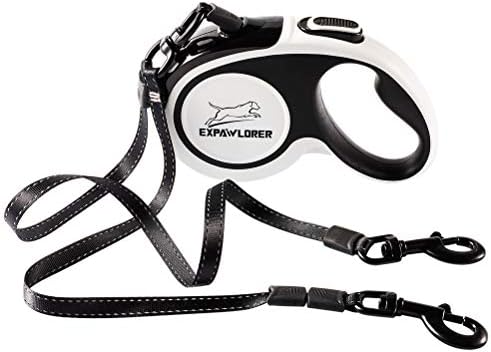 EXPAWLORER Dual Retractable Dog Leash