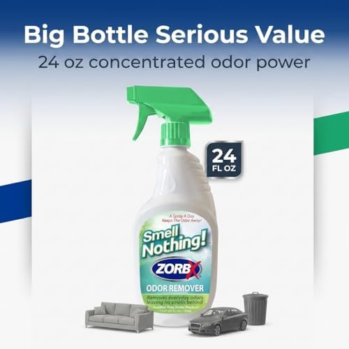 ZORBX Smell Nothing Unscented Odor Remover Spray 24 Oz