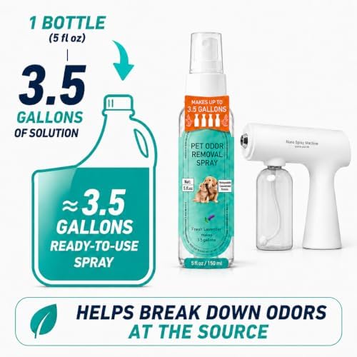 Pet & Home Odor Eliminator Bio-Enzyme Concentrate Spray Gun Kit