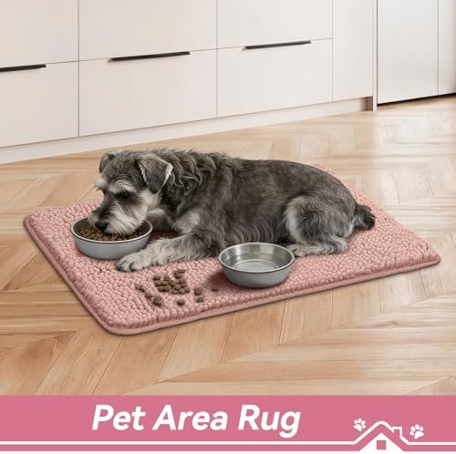 Bcoimo Super Absorbent Dog Door Mat, 30"*20" Anti Slip Mat for Muddy Paws