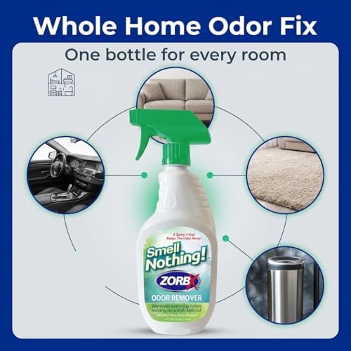 ZORBX Smell Nothing Unscented Odor Remover Spray 24 Oz