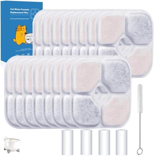 16-Pack Cat Water Fountain Filter Replacement for Catit PIXI