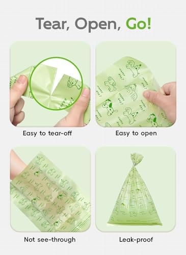 Dog Poop Bags, 128 Count, Unscented, Green