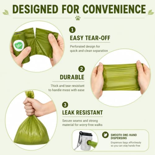 Diamond Rhinestone Coffee Cup Dog Poop Bag Holder for Leashes Leak Proof Trash Bag Dispenser with Carabiner Includes 15 Scented Dog Waste Bags Pet Walking Accessories for Cats Litter Gift