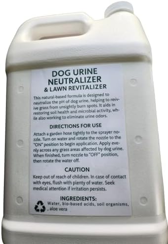 Nature’s Way Soil® Dog Urine Neutralizer & Lawn Revitalizer – Bundle with 32 Ounce Hose End Sprayer and 1 Gallon Refill