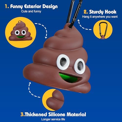 Letalong Dog Poop Bag With Holder, 450 Counts Scented Doggie Waste Bags With 1 Dispenser, Pet Poop Bags Rolls For Doggy