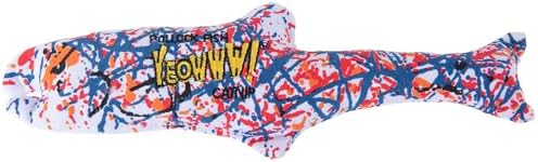 Yeowww! Catnip Pollock Fish Catnip Cat Toy - 10 in Kicker Toy for cats, 100% Stuffed with Premium Organically Grown Catnip, Made in USA