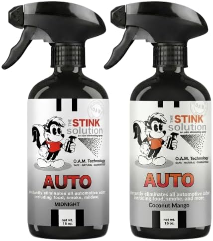 The Stink Solution Car Odor Eliminator Spray, Variety, 2 Pack, 16 oz