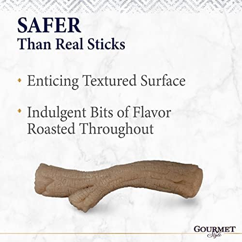 Nylabone Strong Chew Gourmet Style Stick Dog Chew Toy, Peanut Butter Flavor