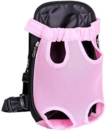 Pet Dog Carrier Backpack Mesh Camouflage Outdoor Travel Products Breathable Shoulder Handle Bags for Small Dog Cats (S, Pink)