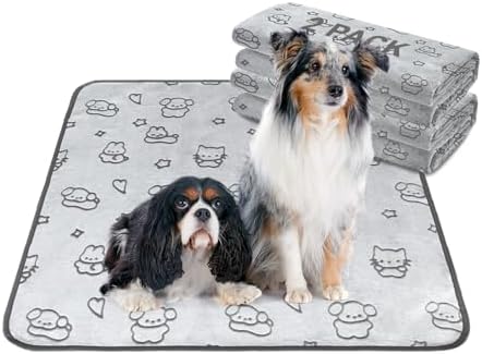 Qeils Reusable Puppy Pads, Washable Pee Pads, Leakproof 36"x 36" 2 Pack