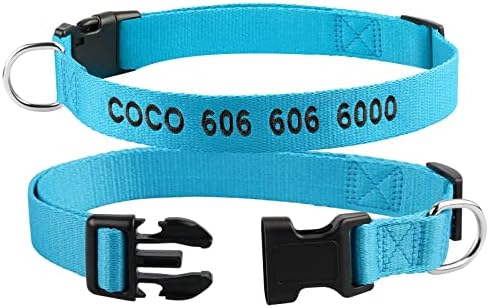 Personalized Dog Collars - Custom Embroidered Dog Collars for Small, Medium, Large Dogs- Adjustable Dog & Puppy Collar