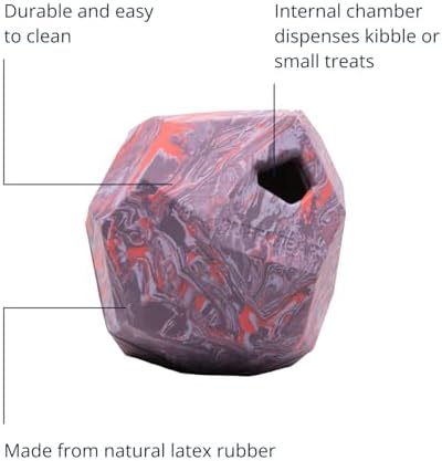Ruffwear, Gnawt-a-Rock, Interactive Dog Toy, Purple Orchid