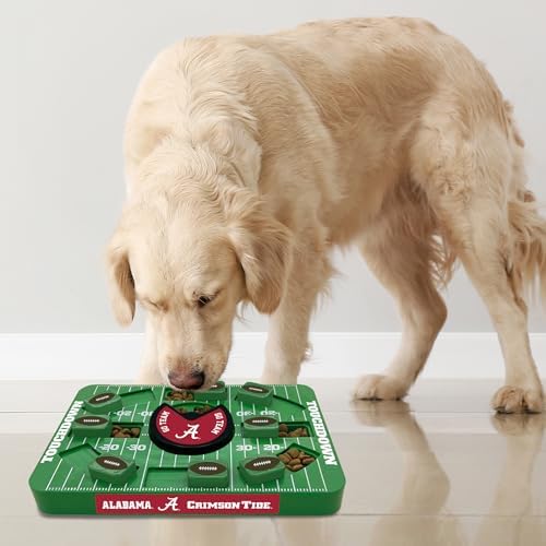 Pets First NCAA Alabama Large Puzzle Toy, Dog Puzzle Treat Toy, New Large Size, Interactive Dog Treat Toy, Dog Slow Feeding Toy