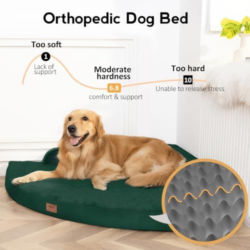 MEKIY Orthopedic Waterproof Dog Bed with Sides for Large Sizes Dogs