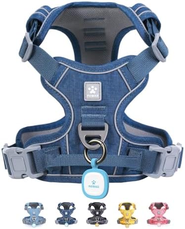 Pawaii No Pull Dog Harness with Pet ID Tag, Reflective Vest