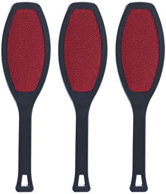 Superio Suede Lint Brush Magic Remover for Clothes, Double Sided Garment Brush, Soft Bristles, Portable Trap Tool Removes Pet Hair, Dust from Carpet, Hats, Wool Suit, Suede Couch, 3