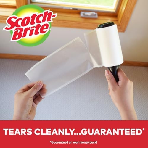 Scotch 3M Mini Lint Rollers 6-Pack (30 Sheets Each), Travel-Size Sticky Lint Removers for Clothes, Furniture and Pet Hair